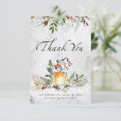 Bébé son froid à l'extérieur du baby shower carte  (Debout devant)