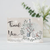 Bébé son froid à l'extérieur du baby shower carte (Debout devant)