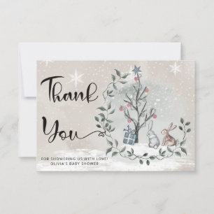 Bébé son froid à l'extérieur du baby shower carte 