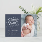 BÉBÉ SON FROID À L'EXTÉRIEUR | faire-part de naiss (Debout devant)