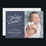 BÉBÉ SON FROID À L'EXTÉRIEUR | faire-part de naiss<br><div class="desc">Un design bleu pour le bébé garçon. L'image peut être personnalisée,  recadrée et modifiée pour la taille et le placement.</div>