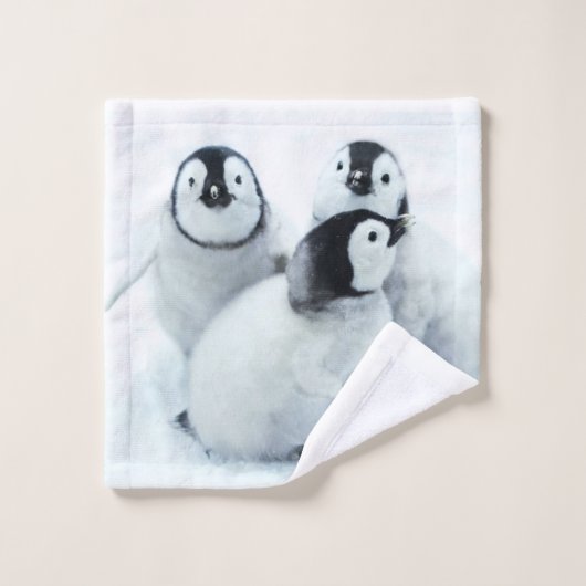 Bébé son froid dehors pingouin (Gant de toilette)