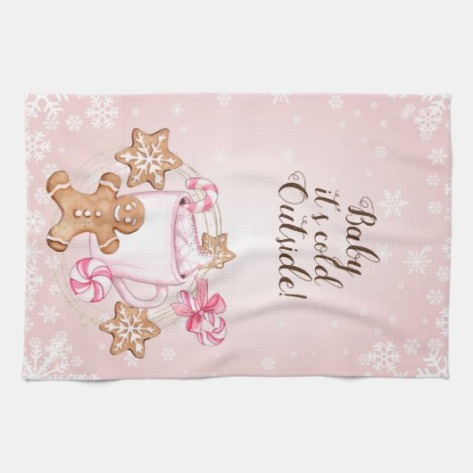 Bébé son froid dehors Serviettes de cuisine (Horizontal)