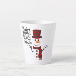 Bébé son froid dehors Snowman Mug