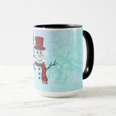 Bébé son froid dehors Snowman Mug (Devant droit)