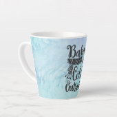 Bébé son froid dehors Snowman Mug (Angle gauche)