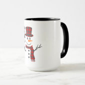 Bébé son froid dehors Snowman Mug (Devant droit)