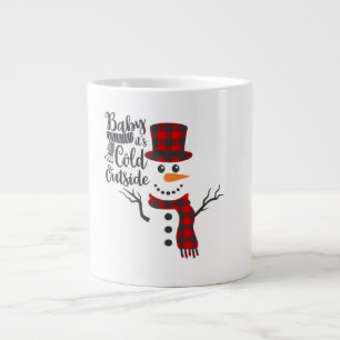 Bébé son froid dehors Snowman Mug