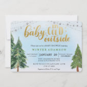 Bébé son invitation extérieure froide de baby (Devant)