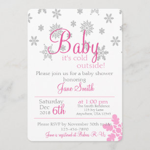 Bébé son invitation froide en dehors du Baby showe