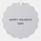 Bébé Sonogramme Globe des neiges Carte ornementale (Verso)