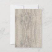 Bébé souffle et fleurs bordeaux RSVP rustique (Dos)