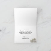 Bébé souffle floral jarre Rustique Merci Burlap (Intérieur)