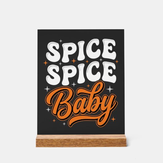Bébé Spice Spice Halloween Typographie Rétro Desig (Recto)