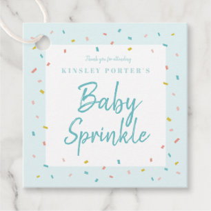 Bébé Sprinkle baby shower étiquettes de faveur