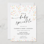 Bébé Sprinkle Douche Invitation Confetti Sprinkles (Devant)