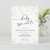 Bébé Sprinkle Douche Invitation Confetti Sprinkles (Debout devant)