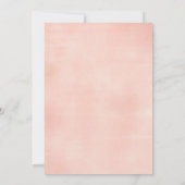 Bébé Sprinkle Invitation Card Floral (Dos)