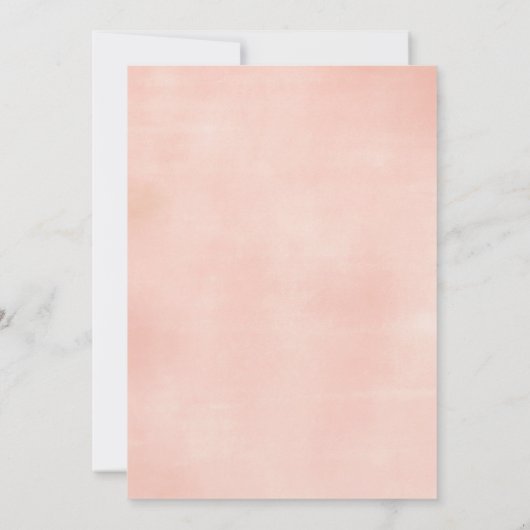 Bébé Sprinkle Invitation Card Floral (Dos)