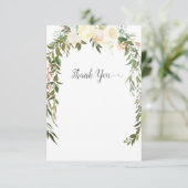 Bébé Sprinkle Merci douche Élégante Rose blanche (Debout devant)