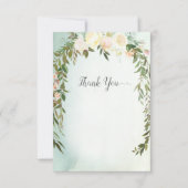 Bébé Sprinkle Merci douche Vert Rose blanche (Devant)