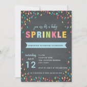 Bébé Sprinkle Shower Invitation Bannière Bleue (Devant)