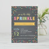 Bébé Sprinkle Shower Invitation Couleur multiple (Debout devant)