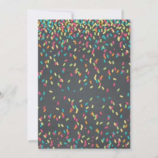 Bébé Sprinkle Shower Invitation Couleur multiple (Dos)