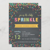 Bébé Sprinkle Shower Invitation Couleur multiple (Devant / Derrière)