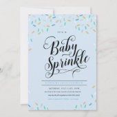 BÉBÉ SPRINKLES CONFETTI INVITATION (Devant)