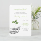 Bébé Sprout Shower Invitation (Debout devant)