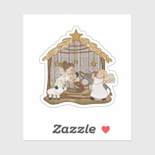 Bébé Sticker de la Nativité Jésus
