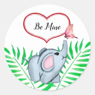 Bébé Sticker Éléphant Et Papillon