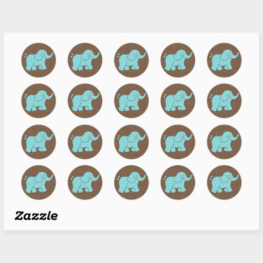 Bébé Stickers Eléphant (Feuille)