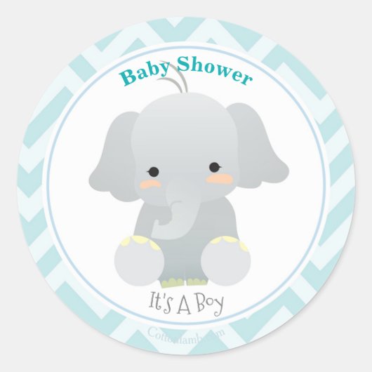 Bébé Stickers Eléphant (Devant)