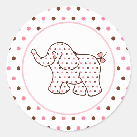 Bébé Stickers Eléphant (Devant)