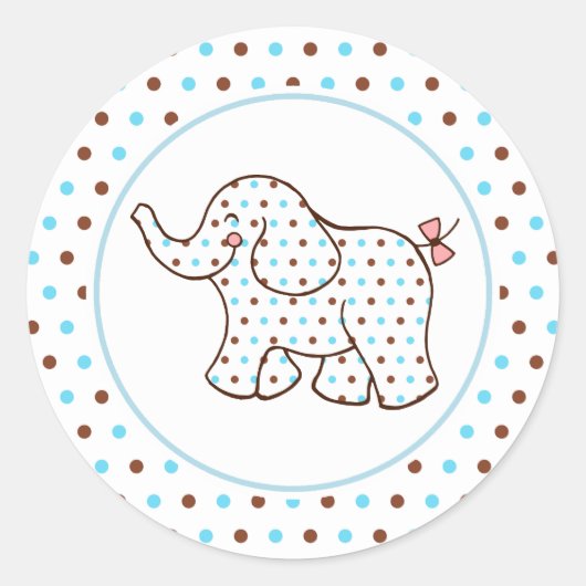 Bébé Stickers Eléphant (Devant)