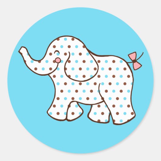 Bébé Stickers Eléphant (Devant)