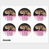 Bébé Stickers Fille avec votre photo bébé (Feuille)