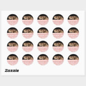 Bébé Stickers Fille avec votre photo bébé (Feuille)