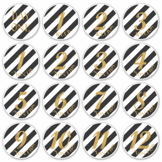 Bébé Stickers Milestone (Devant)