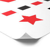 Bébé stimulation visuelle rouge blanc noir affiche (Coin)