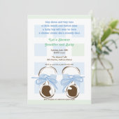 Bébé sucré Boy Saddle Shower Invitation (Debout devant)
