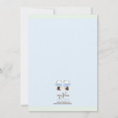 Bébé sucré Boy Saddle Shower Invitation (Dos)