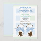 Bébé sucré Boy Saddle Shower Invitation (Devant / Derrière)