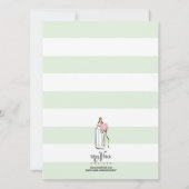 Bébé sucré Invitation à la douche en bouteille (Dos)
