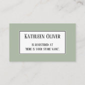 Bébé sur le chemin ! Carte d'enregistrement de cad (Dos)