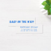 Bébé sur le chemin Dotted Blue Carte d'enregistrem (Bureau)