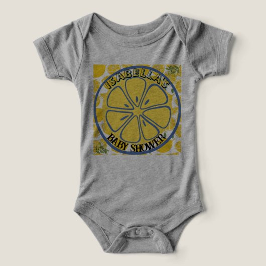 Bébé sur le thème de la Méditerranée Citron de la (Design Recto)