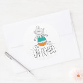 Bébé sur l'icône à bord autocollant (Enveloppe)